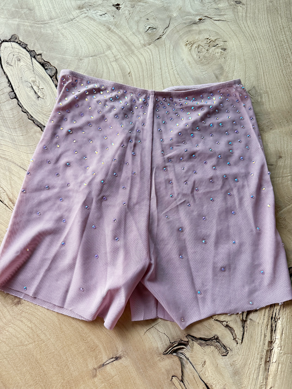 MESH SHORTS with RHINESTONES(customized color)