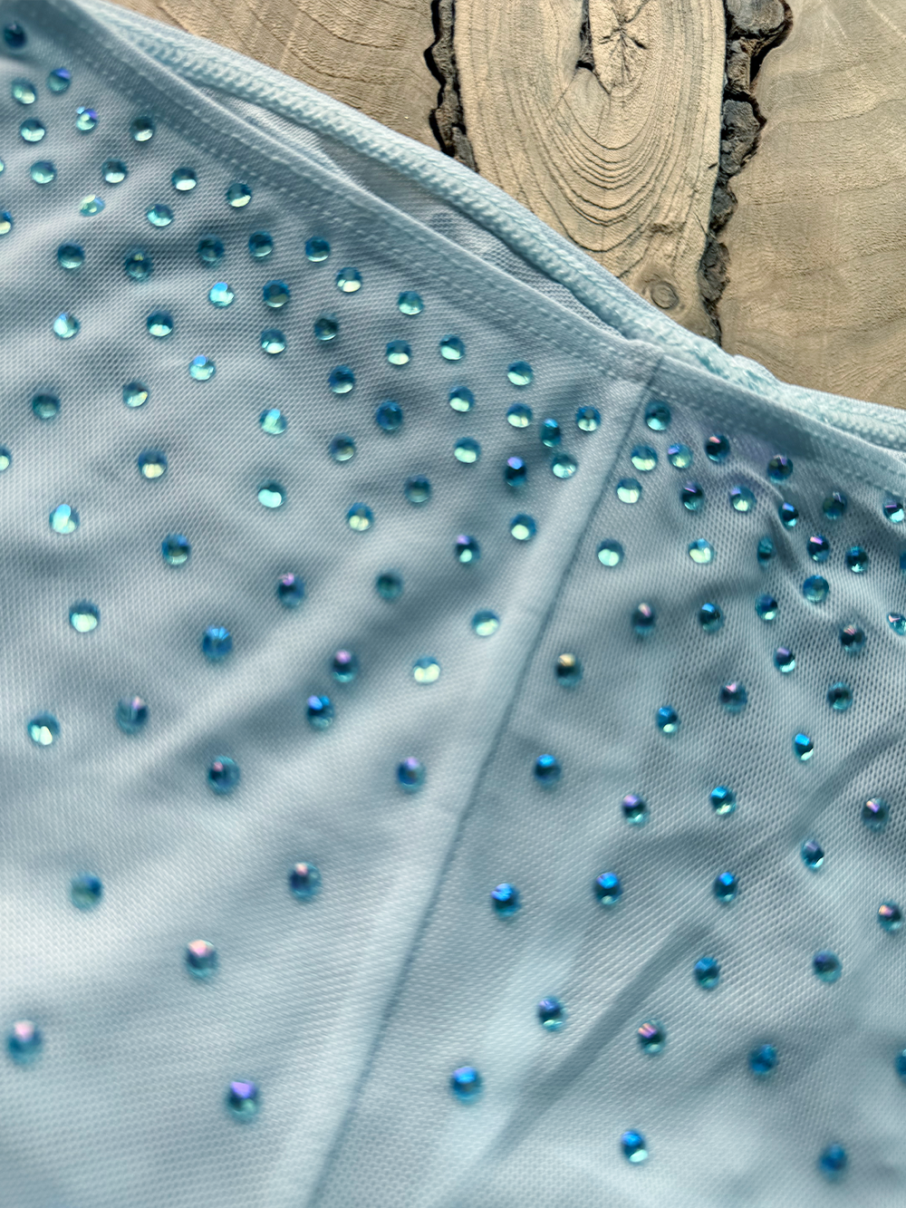 MESH SHORTS with RHINESTONES(customized color)