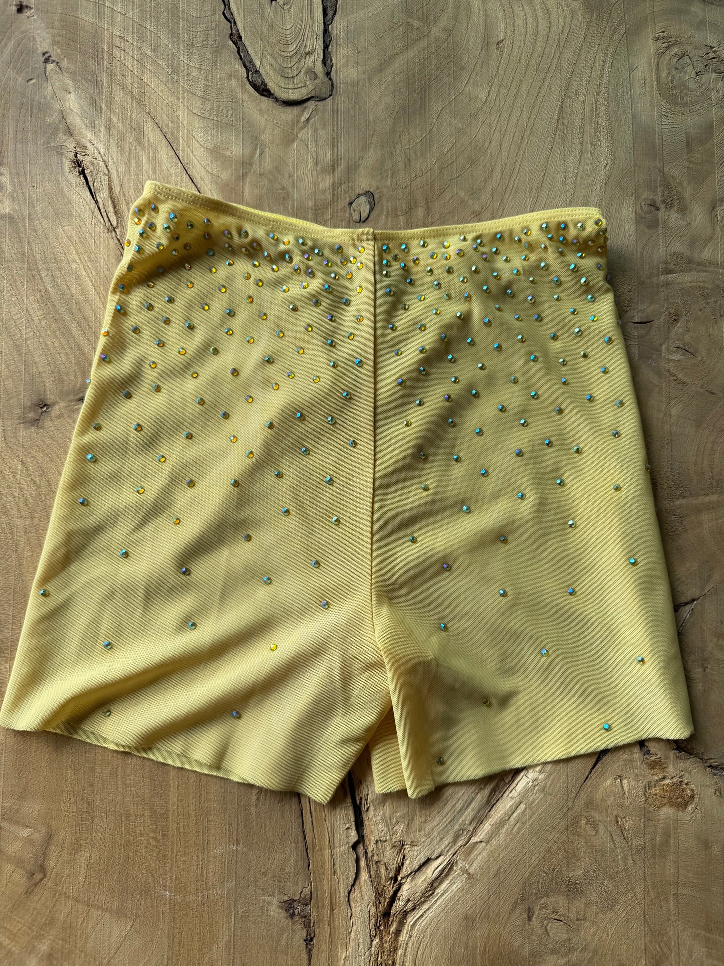 MESH SHORTS with RHINESTONES(customized color)
