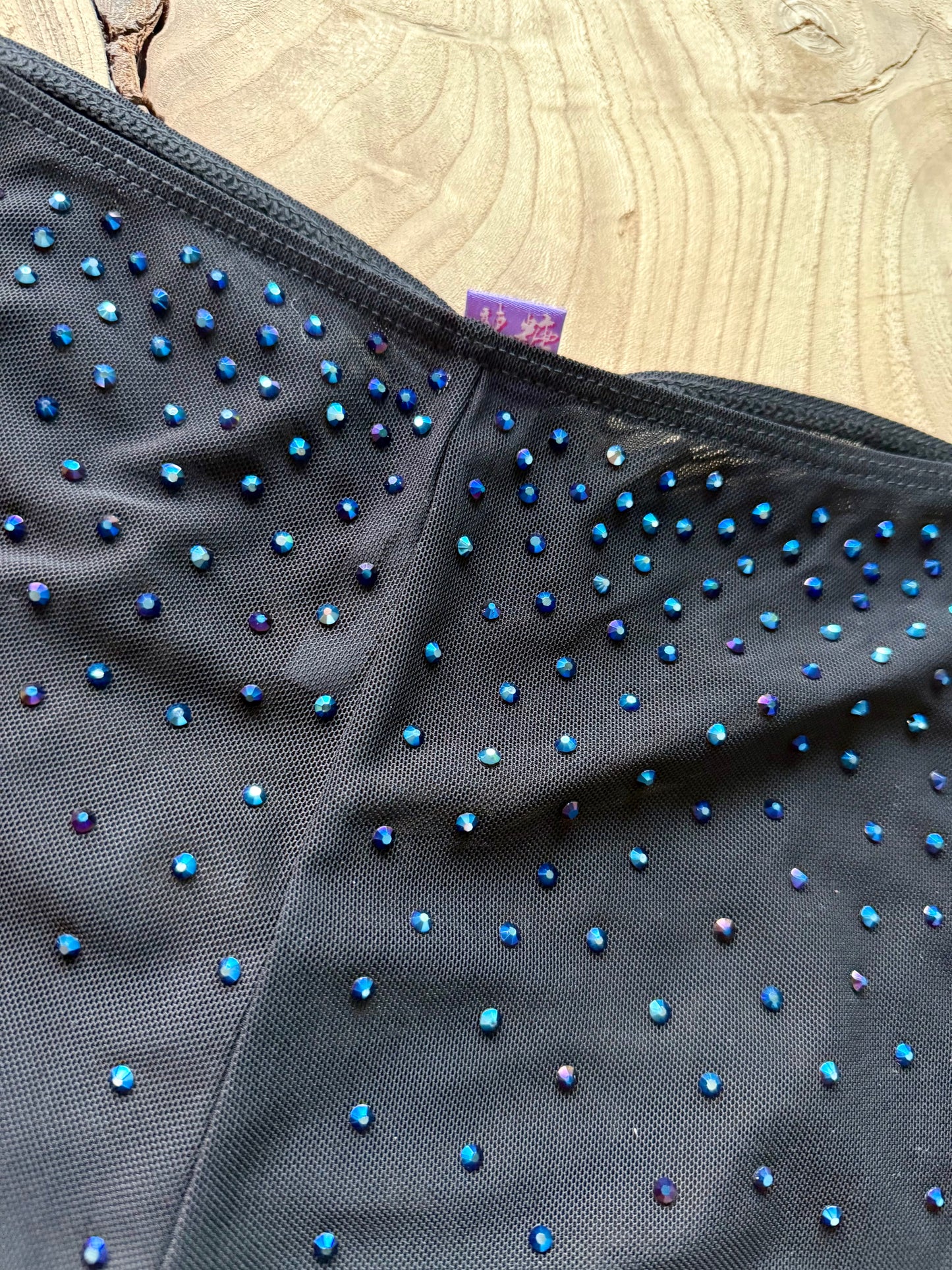 MESH SHORTS with RHINESTONES